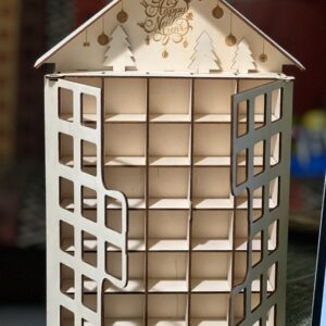 Wooden Advent Calendar for Kids laser cut file