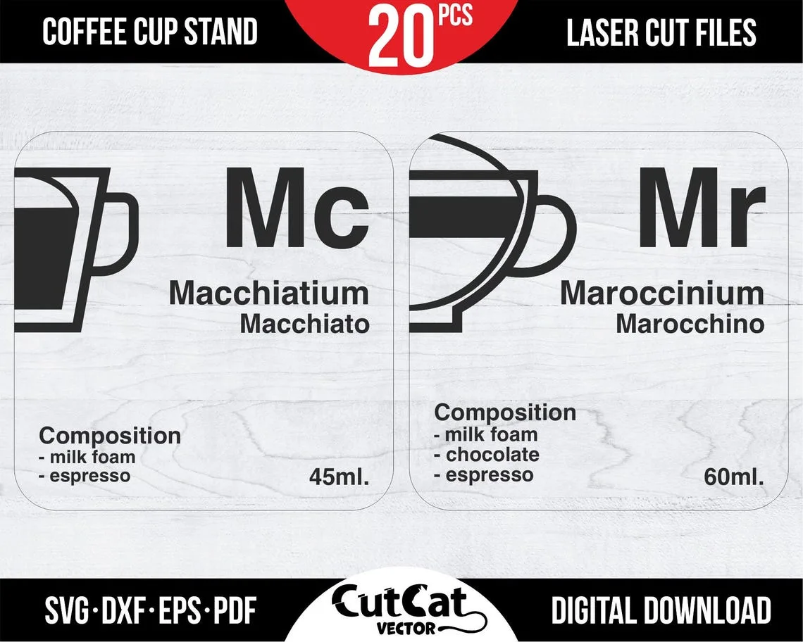 Periodic Table Coffee Coasters laser cut file – view 3