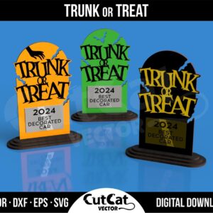 Trunk or Treat Award laser cut file