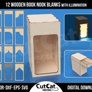 Book Nook laser cut file