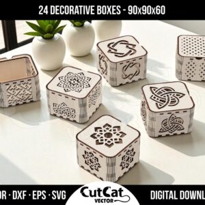 Jewelry Box Set laser cut file