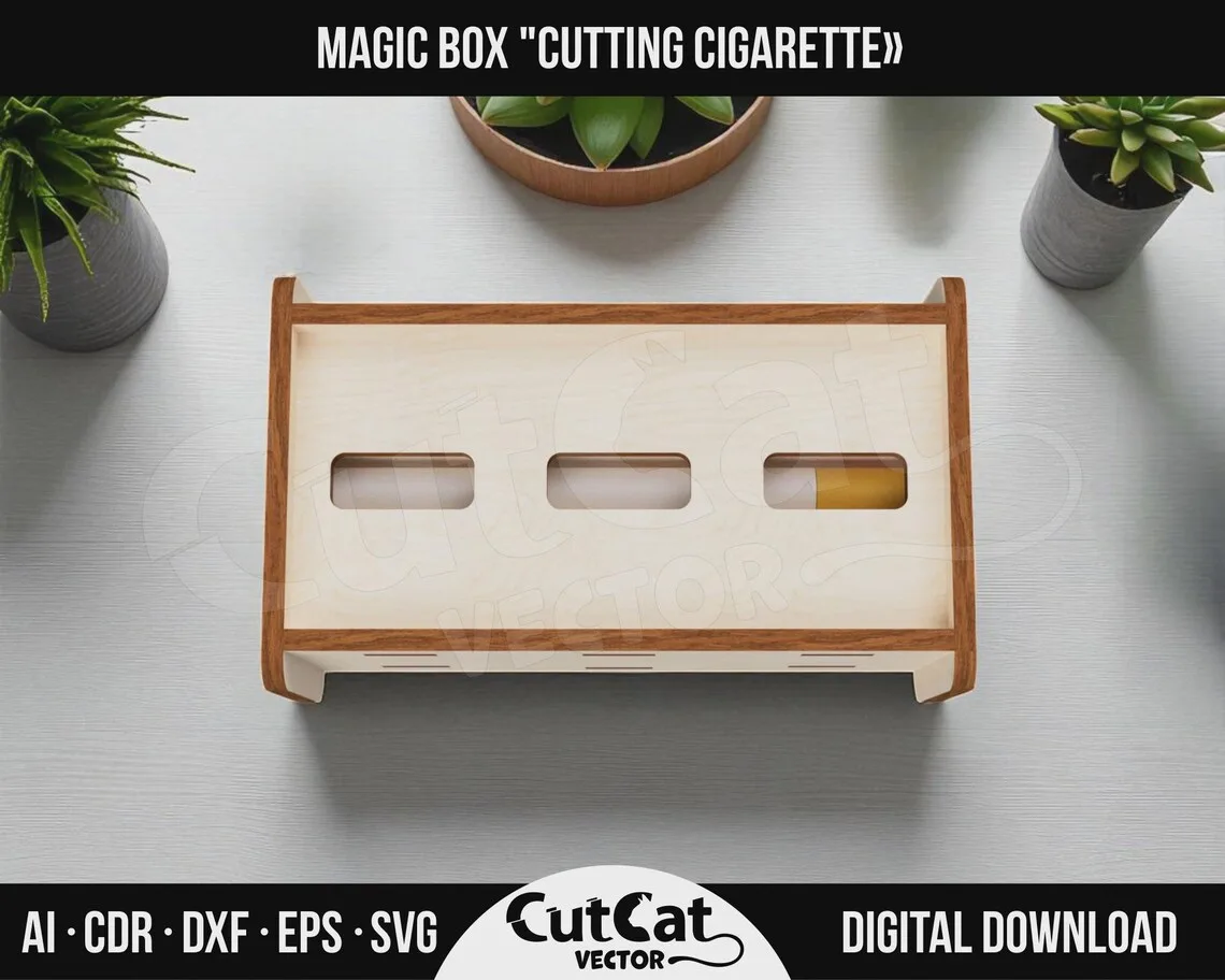 Magic Cutting Illusion Box laser cut file – view 5