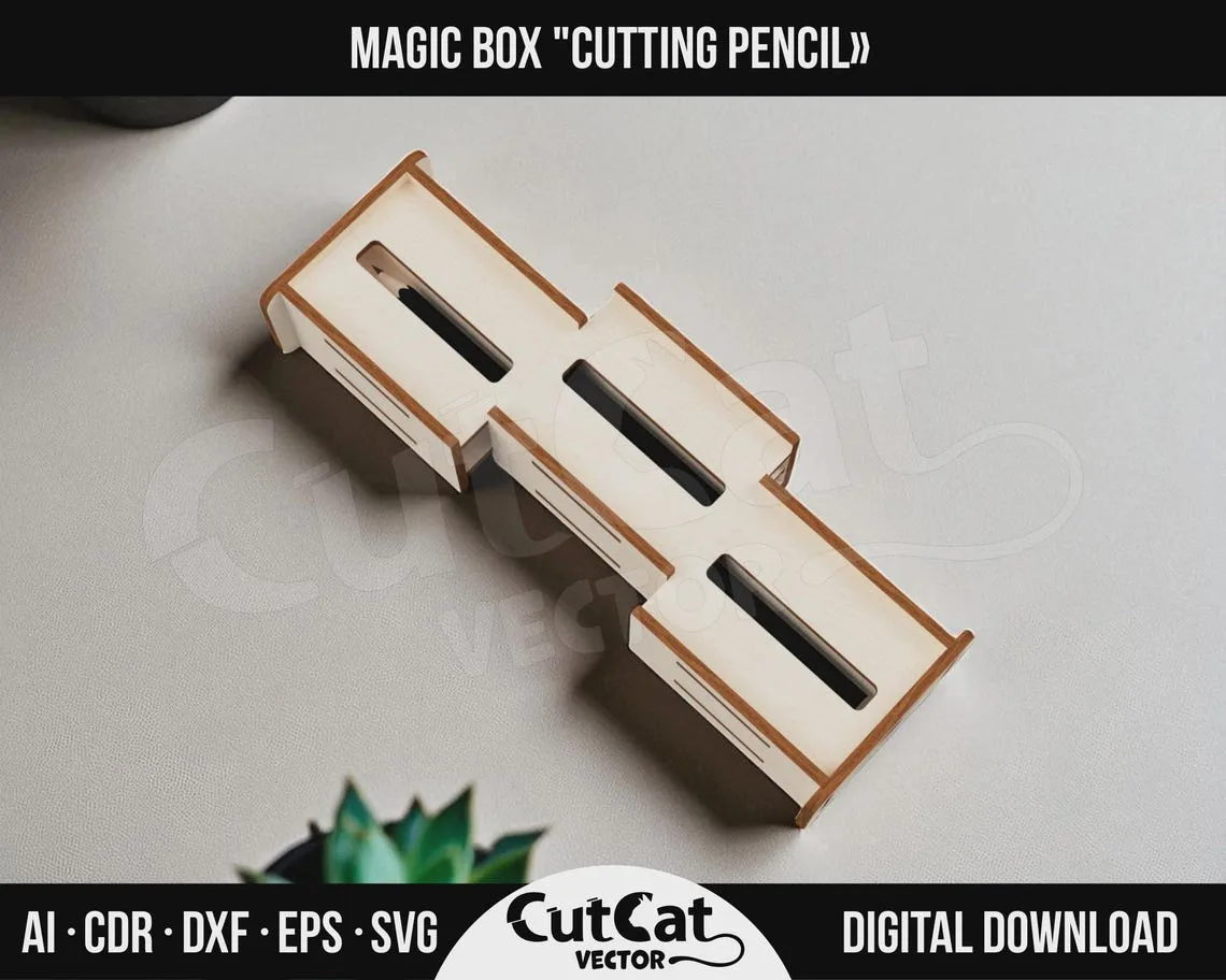 Magic Pencil Box laser cut file