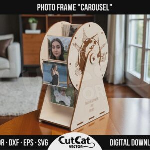 Ferris Wheel Photo Frame laser cut file