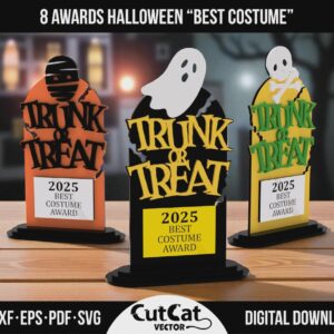Halloween Best Costume Award laser cut file