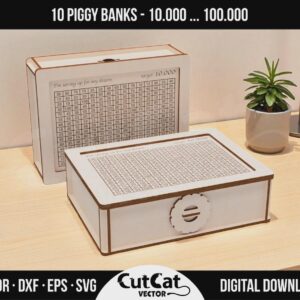 Target Piggy Bank laser cut file