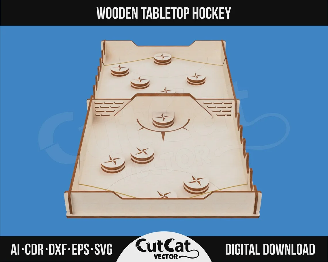 Slingpuck Board Game laser cut file – view 5