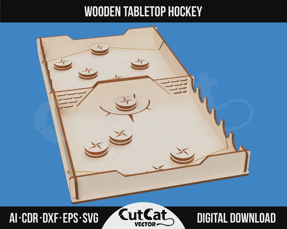 Slingpuck Board Game laser cut file – view 4
