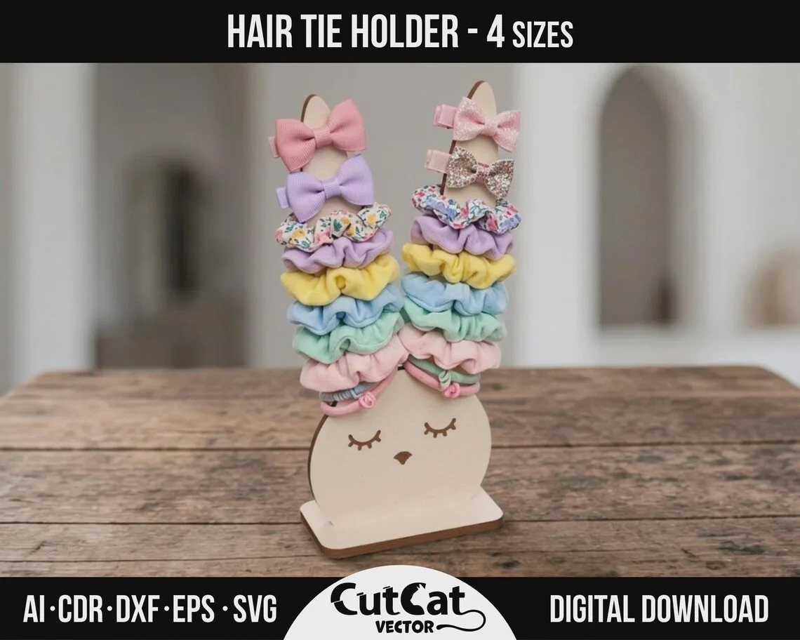 Hair Tie Holder laser cut file