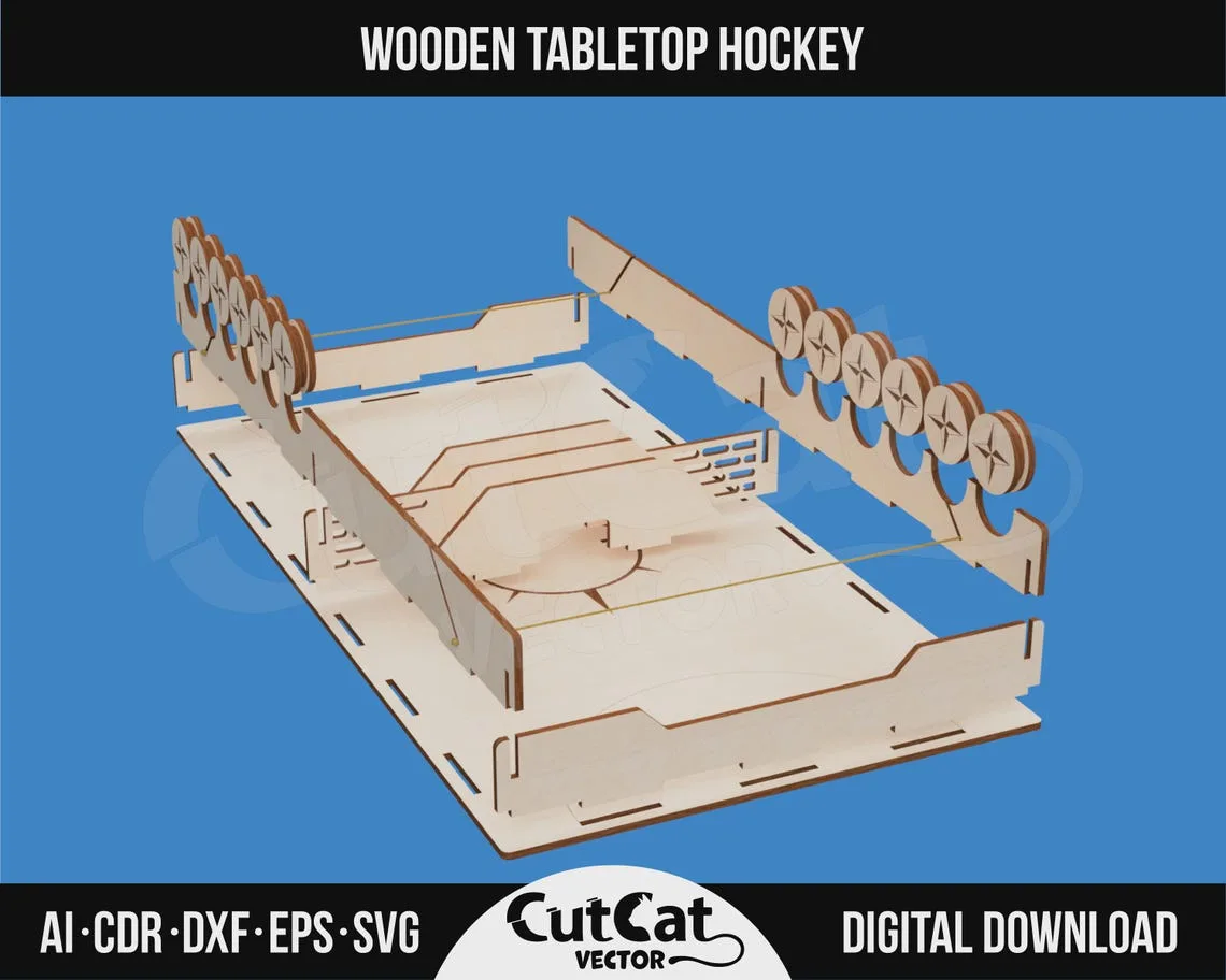 Slingpuck Board Game laser cut file – view 2