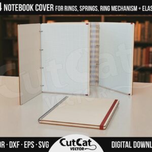 A4 Wooden Notebook Cover laser cut file