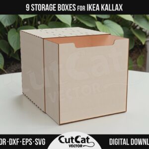 Kallax Storage Box laser cut file
