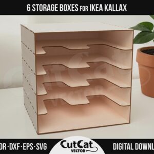 Kallax Paper Organizer laser cut file